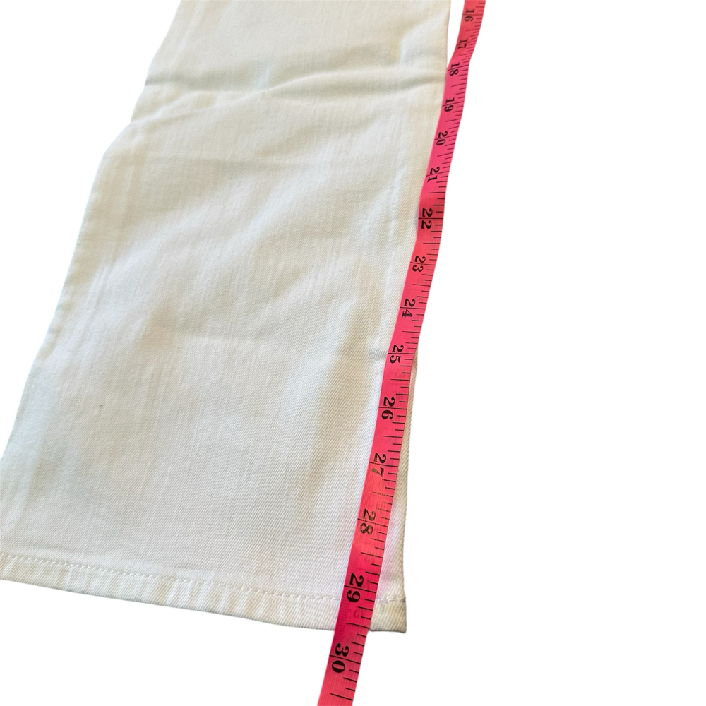 NWT! Express White Barely Boot Cut Jeans - Size 12P - Picture 5 of 5